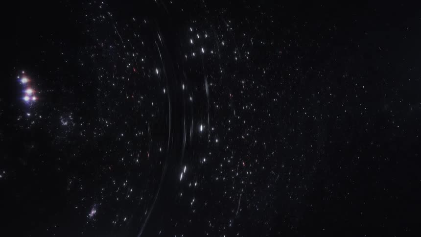 Mixture with shining particles expands from flowing center