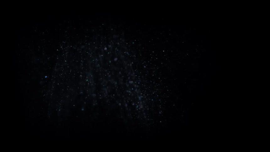 A shining object moving in an abstract black background