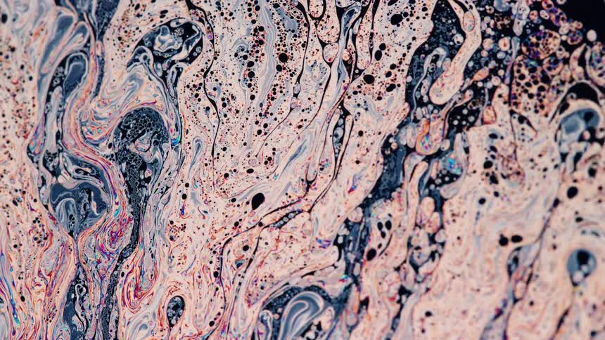 Abstract liquid painting