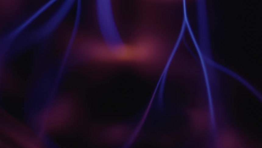 Beams of electricity in a tesla coil
