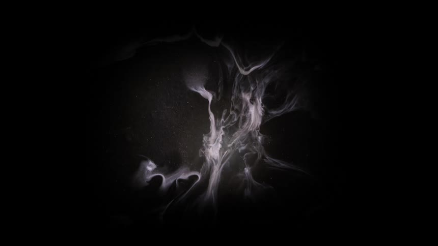 Slow motion smoke wist rises