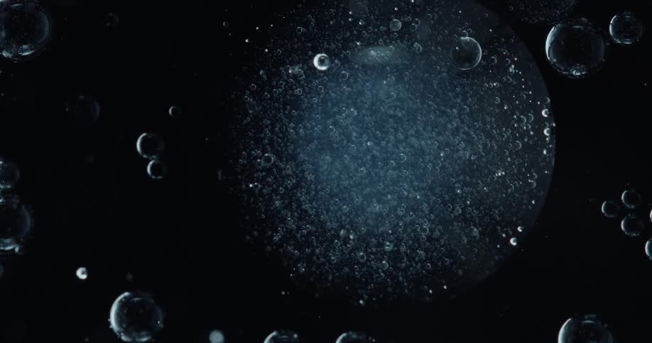 The bubbles float around all over