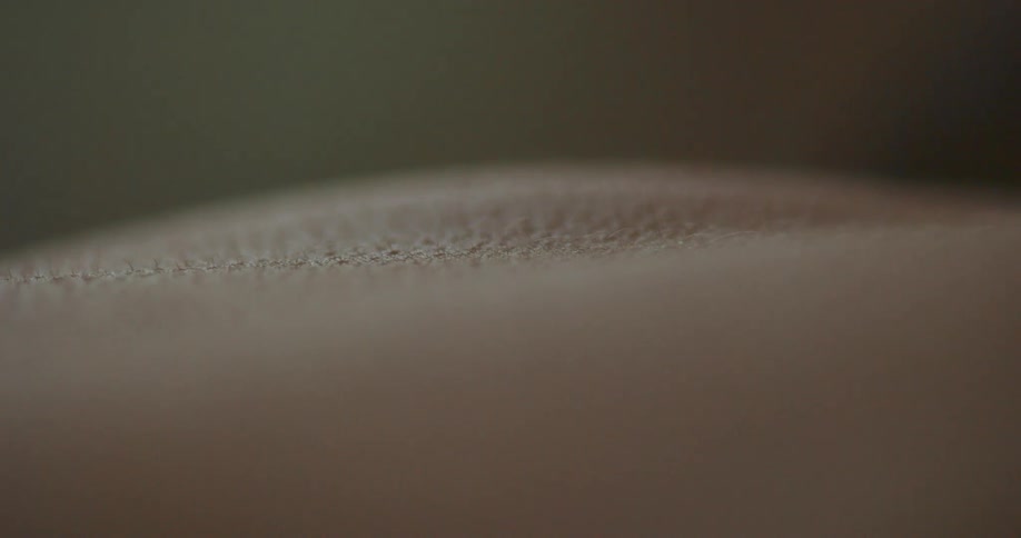 The persons skin is moving