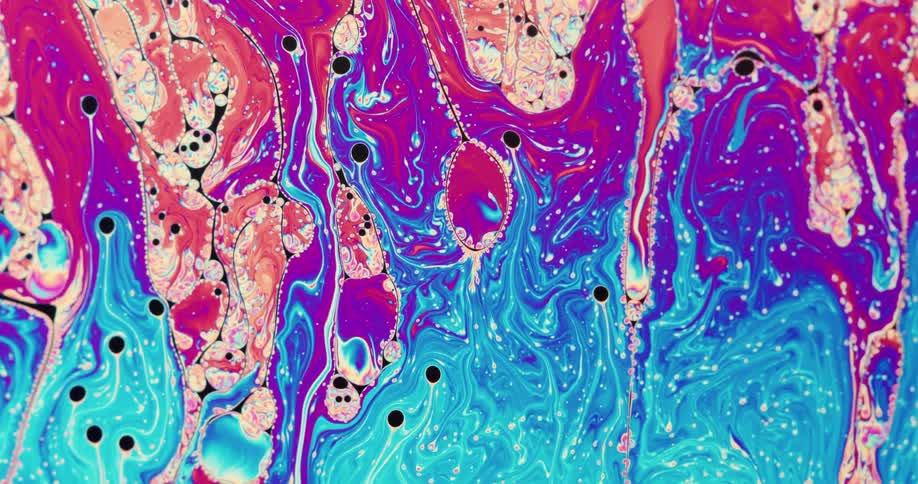 Colorful abstract liquid ripples