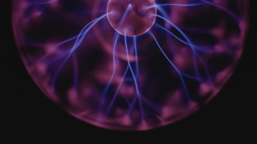 Special effects of abstract purple and pink magnetic waves