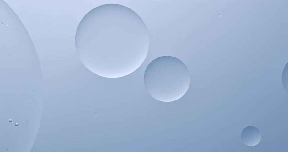 Bubbles float around in the screensaver