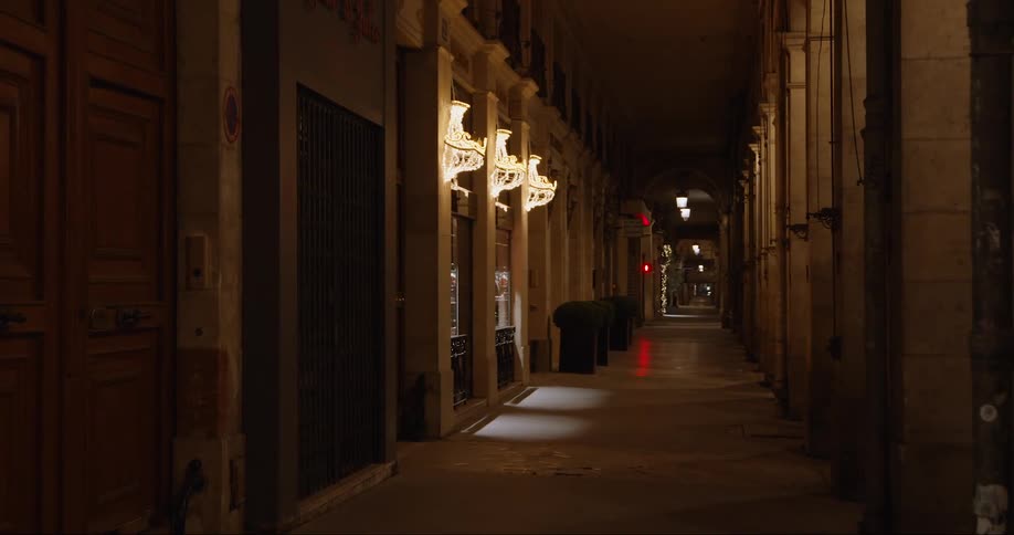 A footage of a hallway