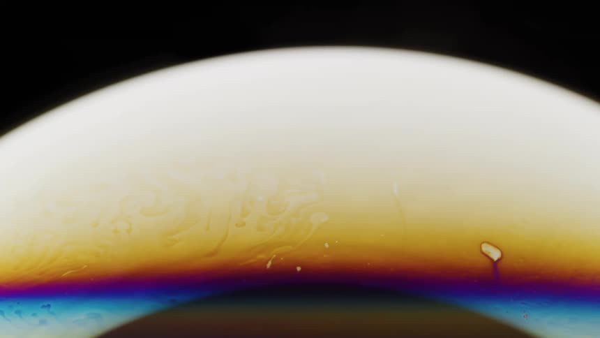 The textured colored surface of a globe moves as it rotates
