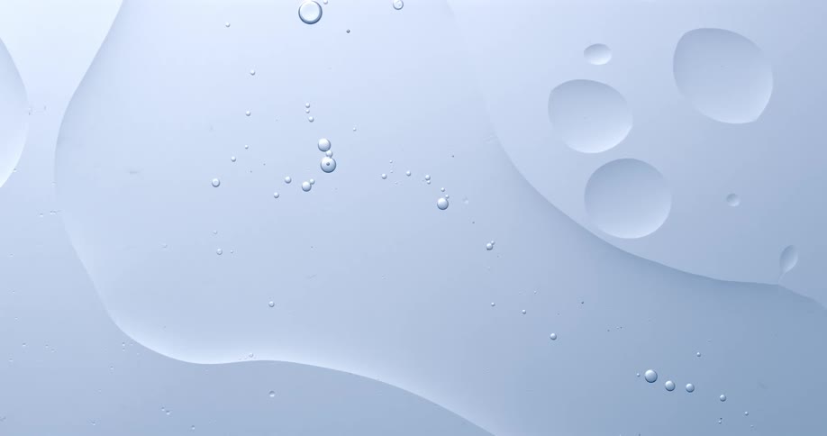 Blue sticky pain with circular burbles in it