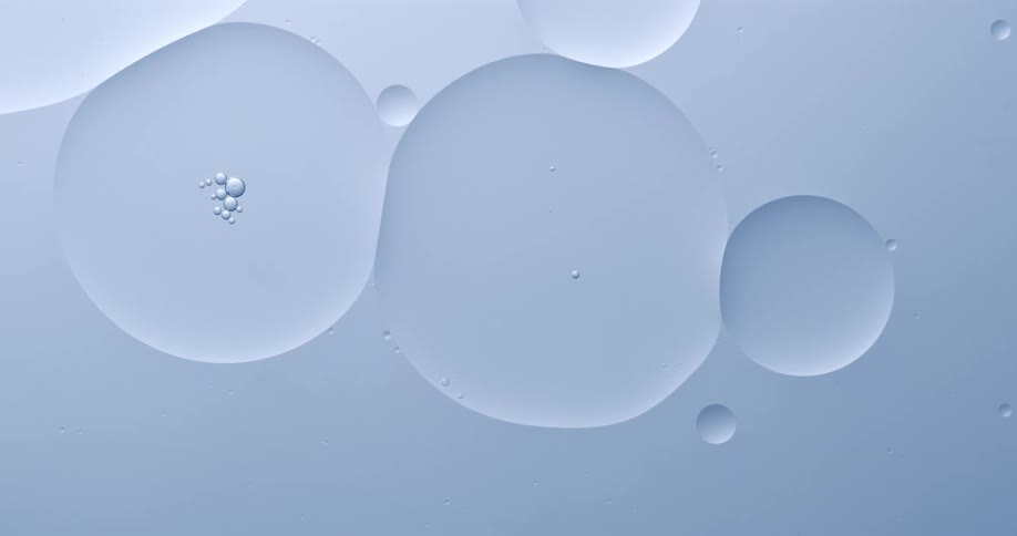 The bubbles bounce into each other and combine