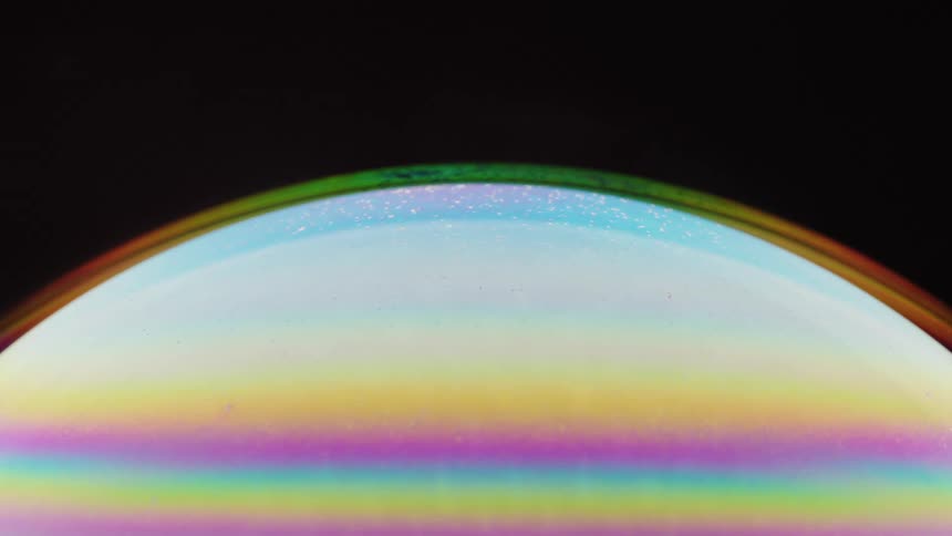 Arch over abstract colors and light bars