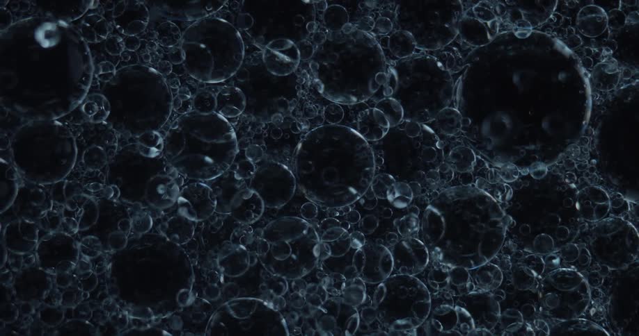 A bunch of bubbles float around