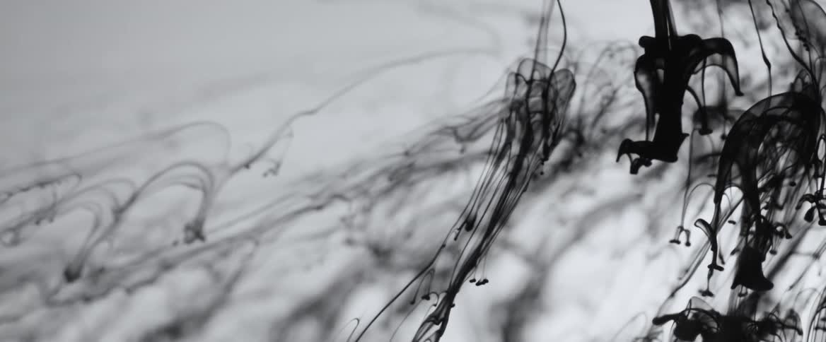 Abstract black liquid in motion