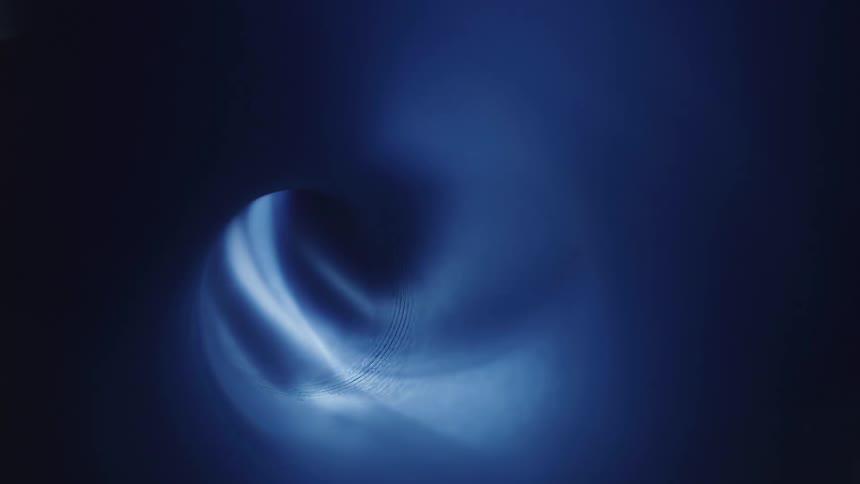 A view from inside an object with everything where light is coming
