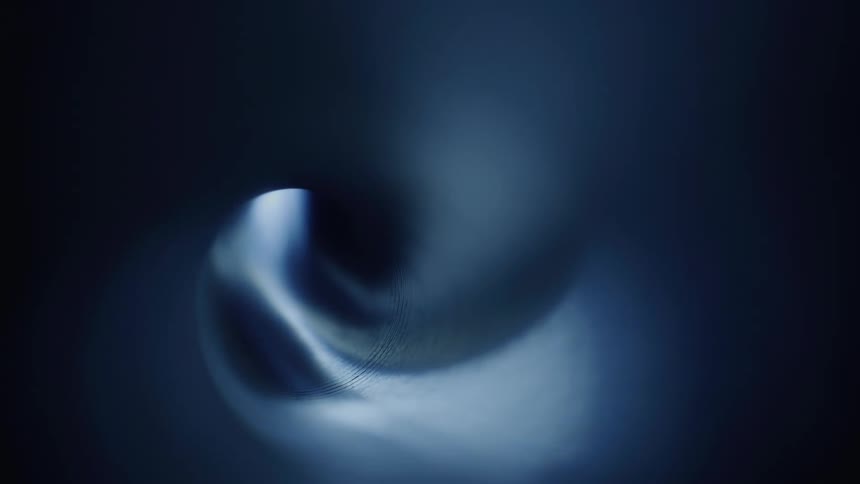 A soft material being lit up with special lighting and dark shadows