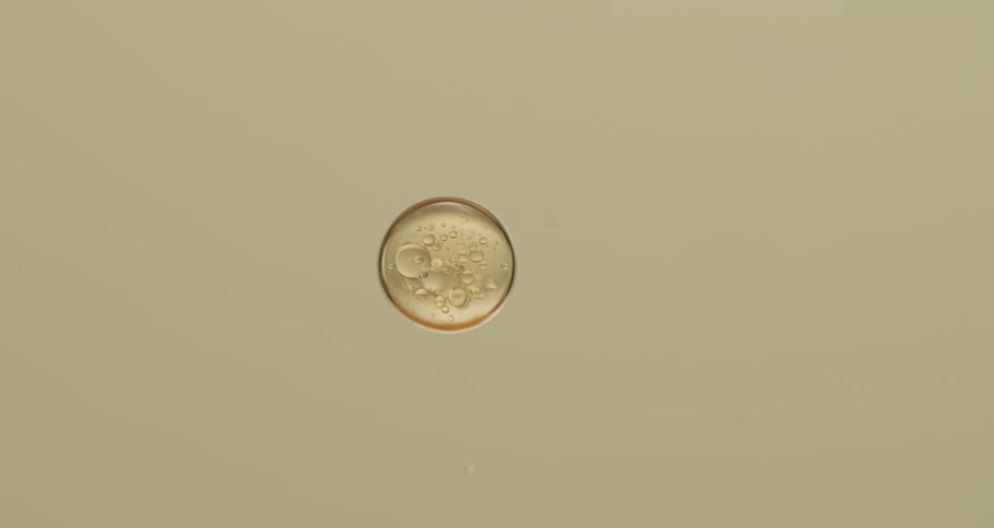 Clear orbs with bubbles inside float downward