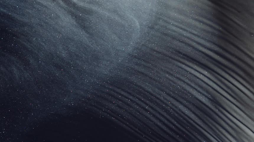 Dense shiny and abstract smoke in a special effect