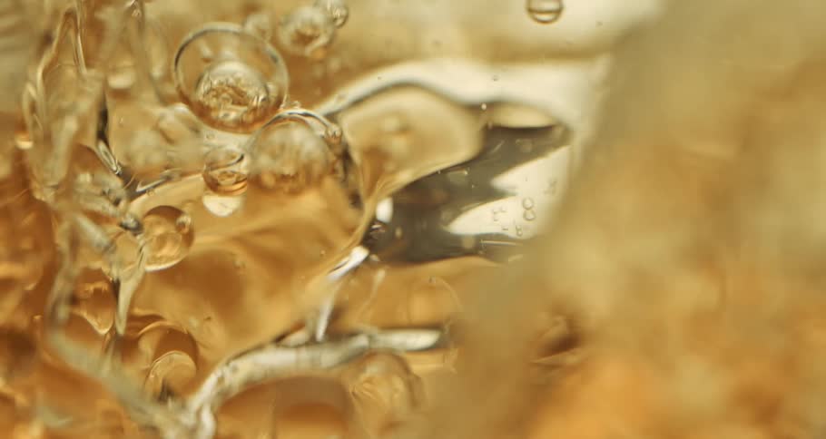 Dense liquid with abstractly moving bubbles