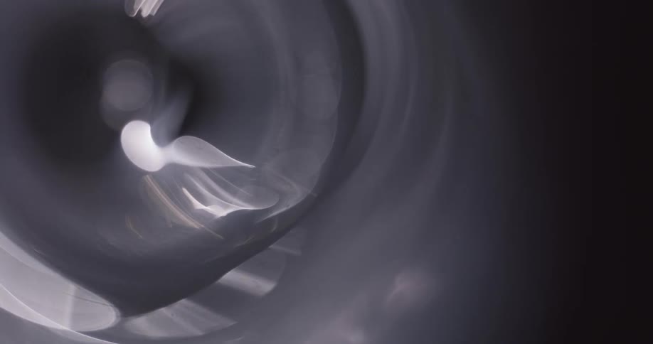 Abstract circular light reflection in motion