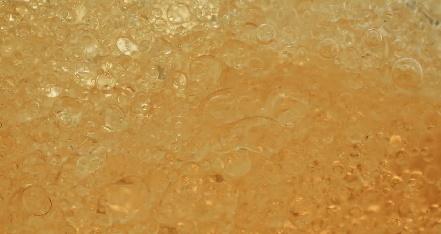 A clip of floating golden bobbles