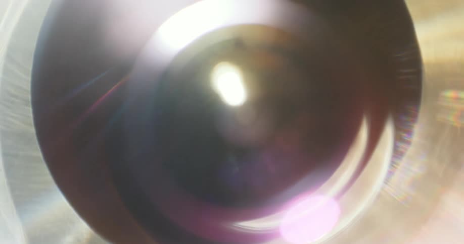 Abstract lights in circular reflections
