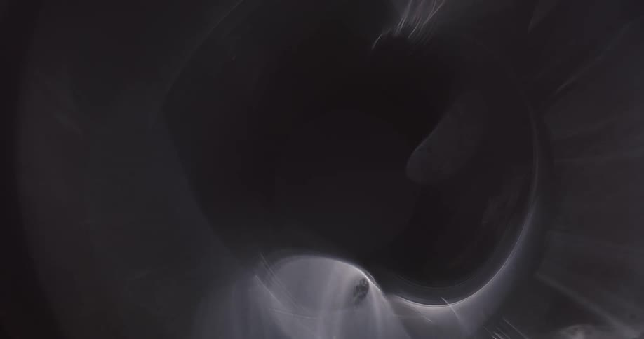 The light is reflecting around the hole