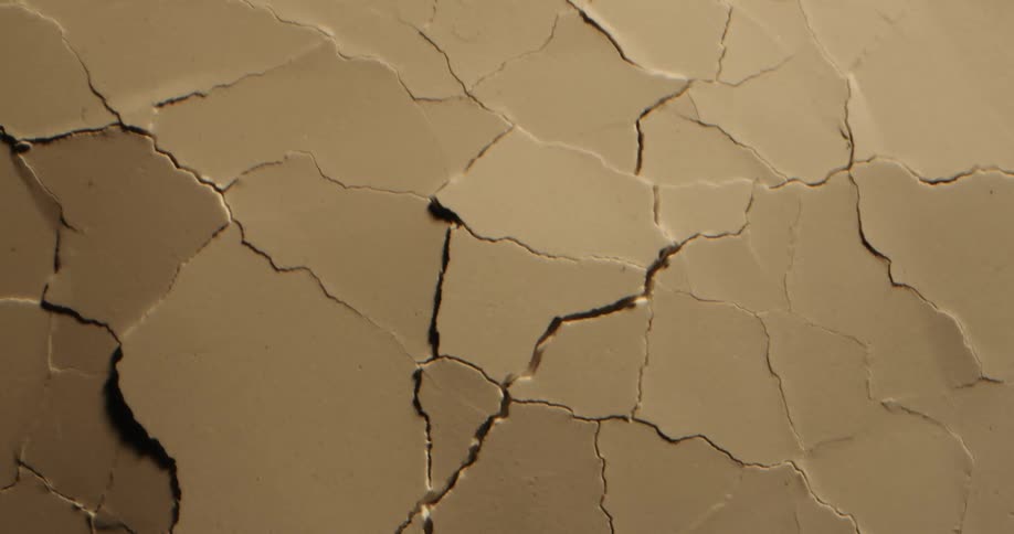 Abstract brown soil cracking