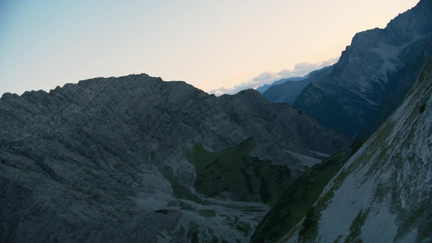View of a rocky mountain range