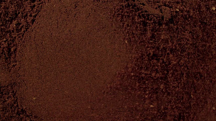 Abstract motion of coffee powder