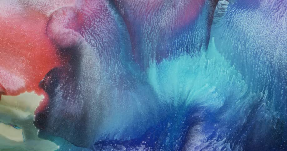 Space like abstract of flowing liquid metallic inks