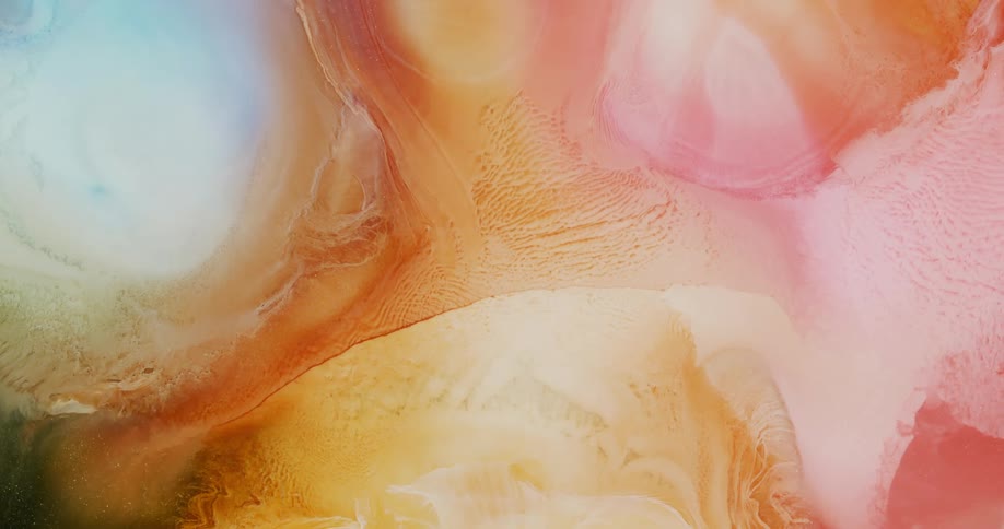 Abstract shiny and fluid pearl inks flowing background