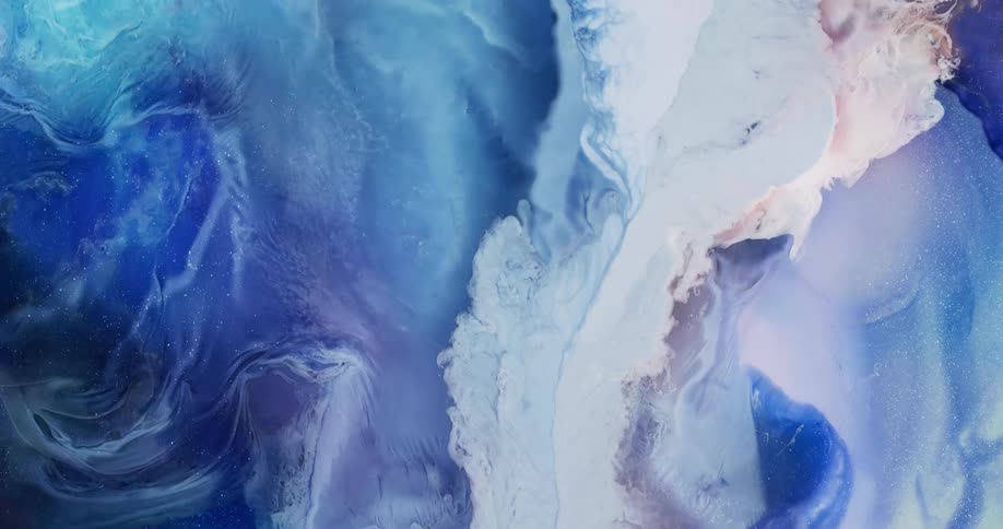 Space like abstract of flowing liquid metallic inks