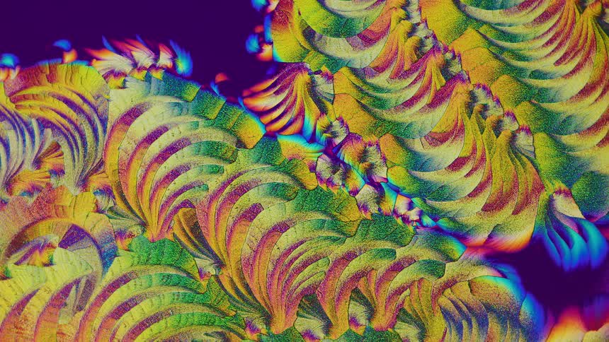Microcrystals expanding in an abstract manner