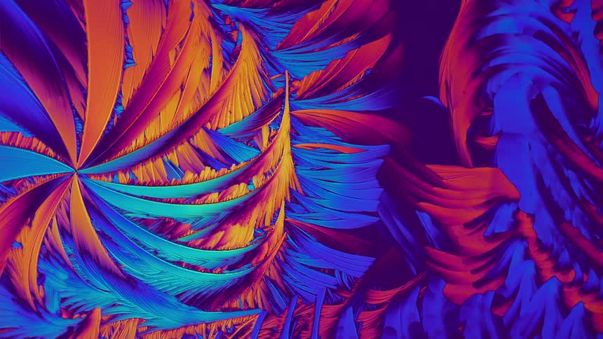 Microcrystals expanding in an abstract manner