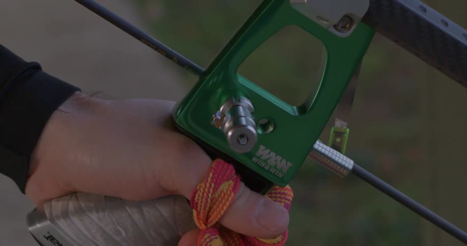 A person is holding a tool