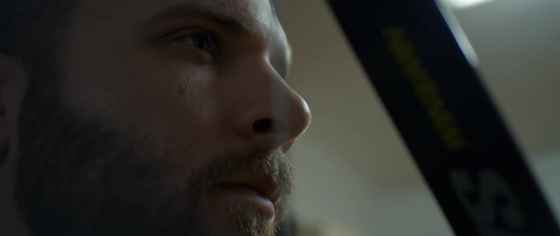 Portrait of a determined man with a focused expression
