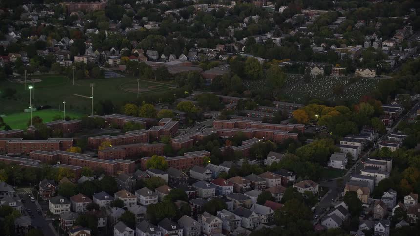 Residential buildings in a city