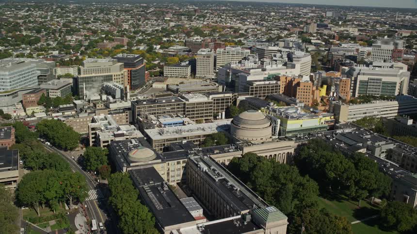 Aerial panorama of a metropolis