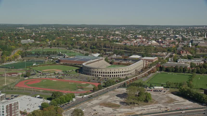 Three sports stadiums are near the city