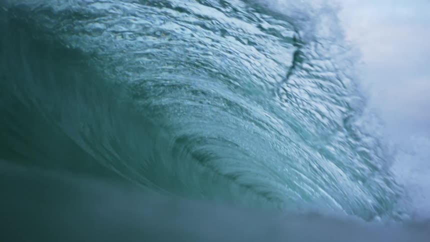 Sea waves at sunset