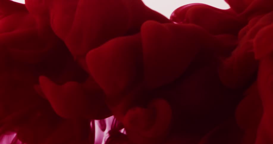 Red ink flowing through still water