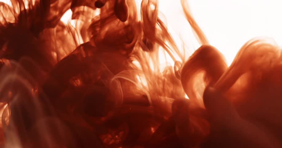 Abstract ink in motion on a white background