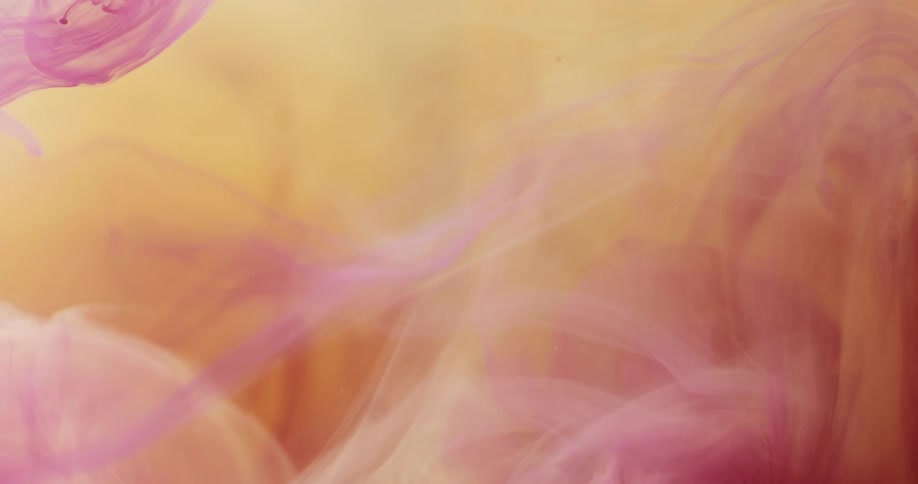 Cloud of colorful pastel inks floating and mixing