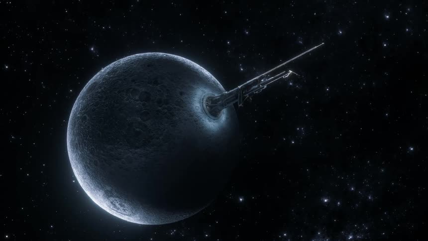 A planet sized antennae on the moon