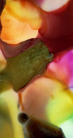 Vertical shot of moving liquid abstract ink background