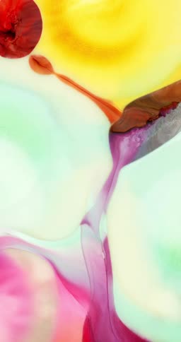 Background of flowing abstract liquid inks vertical