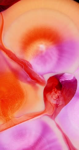 Background of flowing abstract liquid inks vertical