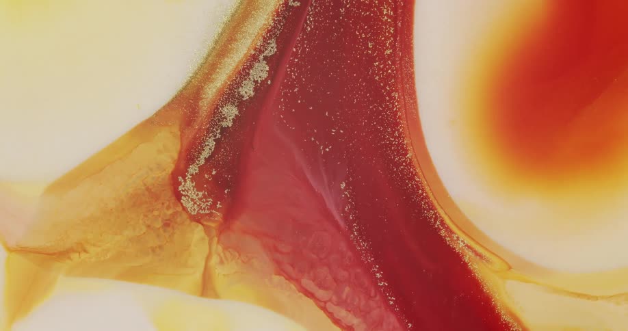 Liquid Abstract Of Flowing Inks