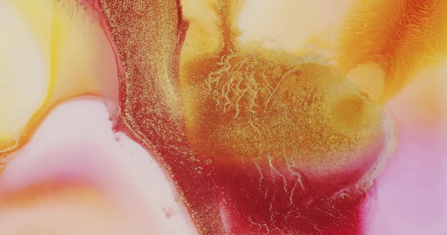 Liquid Abstract Of Flowing Inks