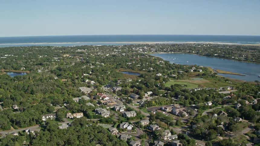 The island is full of homes